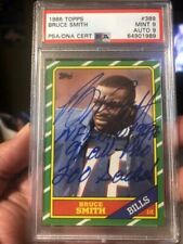 1986 Topps Bruce Smith RC Mint PSA 9 Auto Low Pop None Higher picture