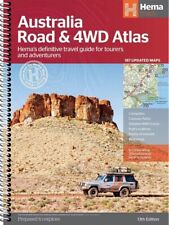 Australian Road & 4WD Atlas Map 13th Edition With 187 Updated Maps Book New Hema picture
