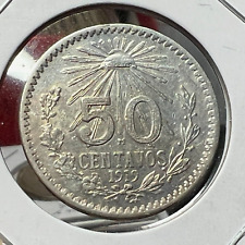 1919 MEXICO SILVER 50 CENTAVOS BETTER DATE picture
