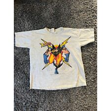 Vintage 90’s Marvel X-men Wolverine Single Stitch Grey T-shirt E2 picture