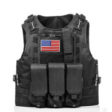 Adjustable Tactical Vest for Men Military Vest Breathable Paintball Airsoft Vest picture
