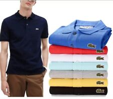 Men's Multicolour Lacoste Polo Shirt Short Sleeves 100% Cotton US Size S-3XL picture
