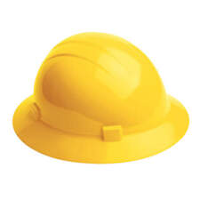ERB SAFETY 20005 Hard Hat,Type 2, Class E,Ratchet,Yellow 53EA90 picture