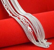 Wholesale 10pcs 925 Sterling Solid Silver Plated 2mm Curb Chain Necklace 16