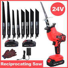 Electric Reciprocating Saw W/ 2 Li-ion Battery Cutting Tools Cordless W/Battery  picture