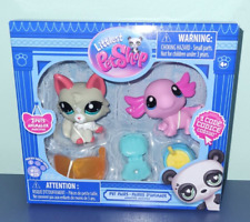 Littlest Pet Shop G7 Pet Pairs- 21 Pink Axolotl 25 Gray Wolf Coyote New picture
