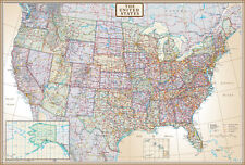 Swiftmaps United States Map US, USA Wall Map Poster Mural 
