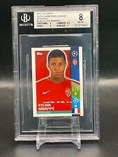 2017-18 Topps UEFA Champions League Stickers #248 Kylian Mbappe BGS 8 ROOKIE picture
