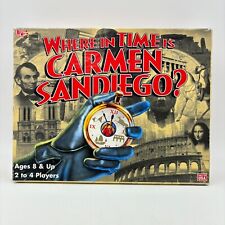 Where in Time is Carmen Sandiego Board Game COMPLETE University Games 1996 90s picture