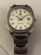 Rado Golden Bowl Watch Men's Round Silver Date Automatic Swiss Made Vintage picture