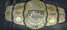 ALL World Heavyweight Championship Replica Title Belt Leather 4mm  ZINC picture