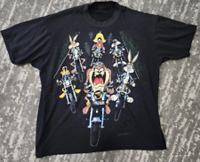 Vintage 1994 Looney Tunes Motorcycle Graphic Shirt S-5XL picture