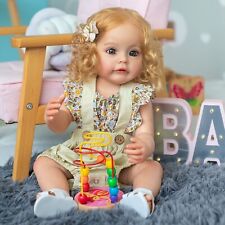 iCradle 22 Inch Reborn Baby Doll Girl,Silicone Full Body Newborn Toddler Doll... picture