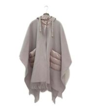 HERNO Women's Down Hooded Cape Coat Poncho Greige (1310) Italy Size:42 Tag /1474 picture