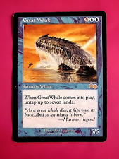 MTG 18L - GREAT WHALE - VERY GOOD CONDITION - URZA'S SAGA - MAGIC THE GATHERING picture