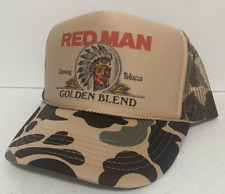 Vintage Red Man Trucker Hat Summer Hat Redman Golden Blend Camo SnapBack Hunting picture