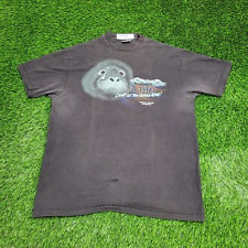 Vintage Alaska Seal Shirt Large 22x28 Sun-Faded Black USA picture