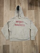 Vintage 70s 80s Champion USA Reverse Weave Massachusetts Hoodie Gray Mens Small  picture