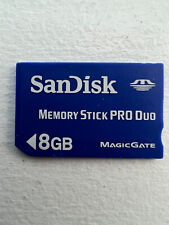 SanDisk 8GB Memory Stick Pro Duo Magic Gate Memory card - Blue picture