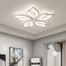 Modern LED Acrylic Ceiling Light Flush Mount Lamp Chandelier Living Room Remote picture