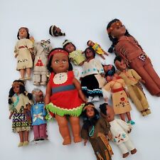 Old Vintage Carlson & Other Native American Indian Dolls Lot READ picture