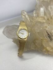 Beautiful Ladies Vintage NOS Caravelle Quartz Watch With New Battery Small Wrist picture