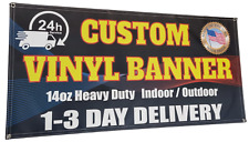 Custom Vinyl Banner, 14oz Premium Coated Vinyl, Full Color, In / Outdoor Sign picture