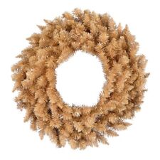 Vickerman A193324 24 in. Gold Fir Wreath with 120 PVC Tips picture
