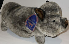 Vintage Merrythought Brown Potbellied Pig Plush W/ Tag 16” Made in England RARE picture