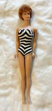 Vintage 1961 Bubblecut Barbie #850 Titan Hair & Striped Swimsuit picture