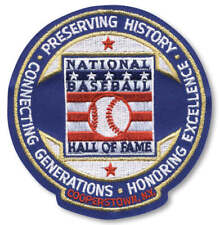 National Baseball Hall Of Fame Induction Cooperstown Round Logo Jersey Patch picture