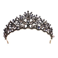 Beaupretty Vintage Baroque Crown Alloy Headdress Retro Rhinestone Crown Bridal picture