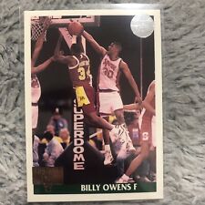1991-92 Front Row Update Silver Billy Owens #51 Rookie RC picture