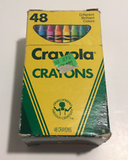 Vintage 1988 Crayola Crayons Binney & Smith Pack of 46 (Box Scuffs) picture