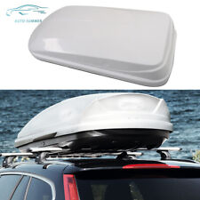 White 14 ft³ Car Roof top Cargo Box Carrier Roof Mount Luggage Storage 2 Locks picture