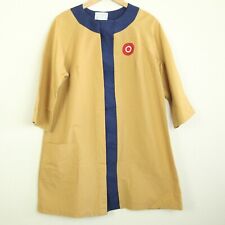 Vintage 60s 70s Brew Schneider Target Employee Uniform Womens Shift Dress Gown M picture