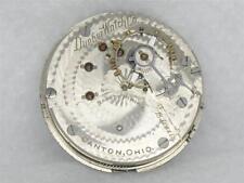 SCARCE 18S HAMPDEN DUEBER WATCH CO. 15 JEWEL POCKET WATCH MOVEMENT & DIAL picture