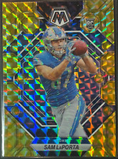 2023 Panini Mosaic Sam Laporta Reactive YELLOW Parallel Rookie Card-#360 Lions picture