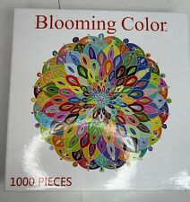 Bgraamiens Puzzle-Blooming Color-1000 Pieces Color Challenge Game Board Round picture
