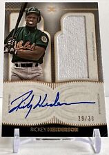 2021 Topps Definitive Autographed Relic Rickey Henderson 29/30 #DARC-RHE HOF A’s picture
