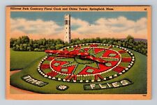 Springfield MA-Massachusetts, Hillcrest Park Cemetery Tower Vintage Postcard picture