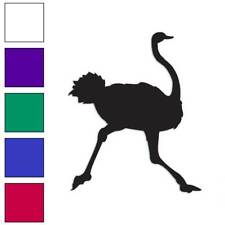 Ostrich Running, Vinyl Decal Sticker, Multiple Colors & Sizes #492 picture