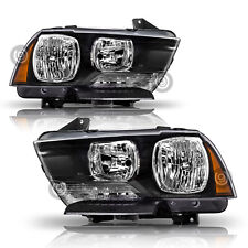 For 2011-2014 Dodge Charger Headlights Halogen Black Housing Headlamps LH&RH picture