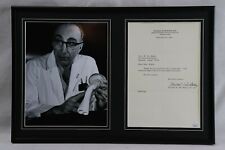 Dr Michael DeBakey Signed Framed 12x18 Photo + 1966 Letter Display JSA picture