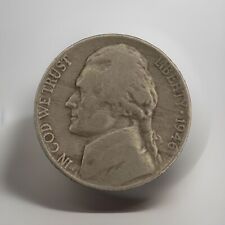 1946 Jefferson Nickel NO MINT MARK RARE Post-War Coin picture