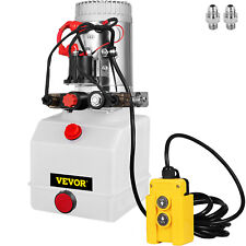 VEVOR 3 Quart 12V KTI Double Acting Hydraulic Pump with Manual Override picture
