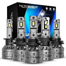 NOVSIGHT Pair LED Headlight Bulbs Conversion Kit High Low Beam 6500K Super White picture