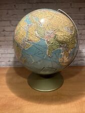 Vintage Mid Century Modern Rand McNally World Globe Made in USA  MCM 15” Tall picture