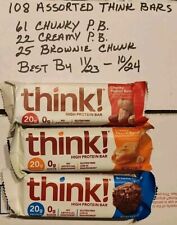 117 Assorted Think Creamy PB Chunky Peanut Butter And Chunky Chocolate READ DISC picture