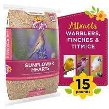 Audubon Park Sunflower Hearts Wild Bird Food, Dry, 15 lbs.USA,Free Shipping picture